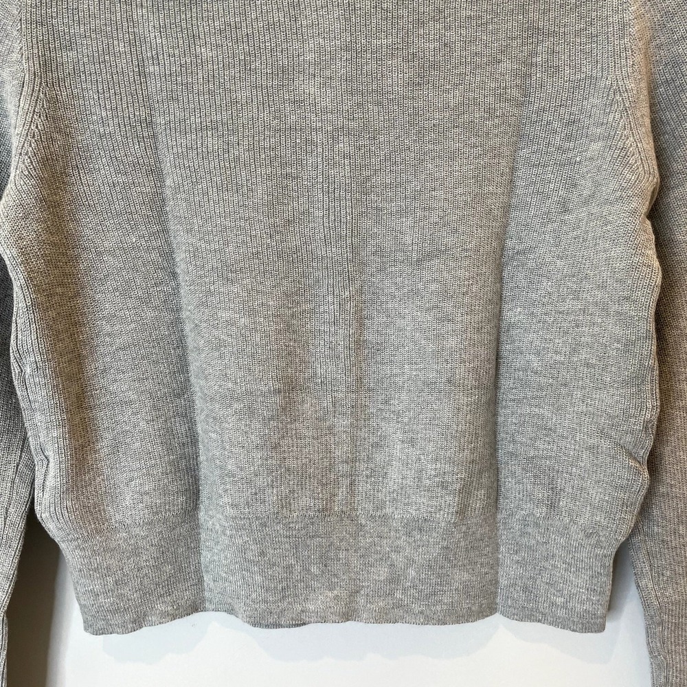 J.Crew Collection Embellished Cardigan Sweater Cotton Holiday CD379 Grey 12 13 - Picture 11 of 15